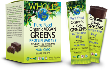 whole earth pure food protein bars