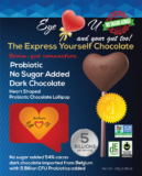 Sugar Free Probiotics Dark Chocolate Heart
