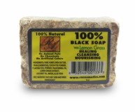 RA Cosmetics 100% Black Soap with Lemon Grass