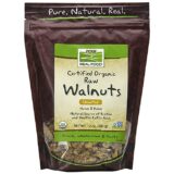 NOW Foods, Certified Organic Walnuts, Raw and Unsalted, Halves and Pieces