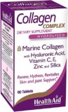 Health Aid Collagen Complex, Marine Collagen and Hyaluronic Acid, Vitamin C, E, and Zinc
